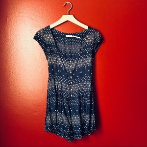 UO Kimchi Blue - Navy Blue Print Romper SZ XS